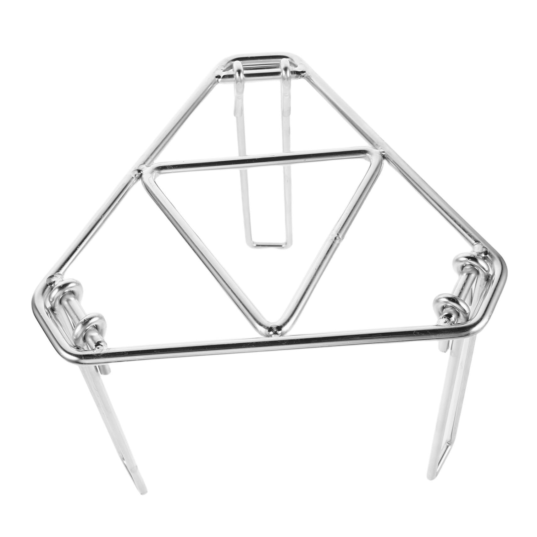 Trípode Portátil para Barbacoa de Hierro Galvanizado, Plata