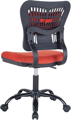 Miniatura 9 de Silla de oficina en casa, silla de escritorio ergonómica con soporte lumbar ajustable, altura ajustable (17.3-21.0 pulgadas, silla de trabajo con 5