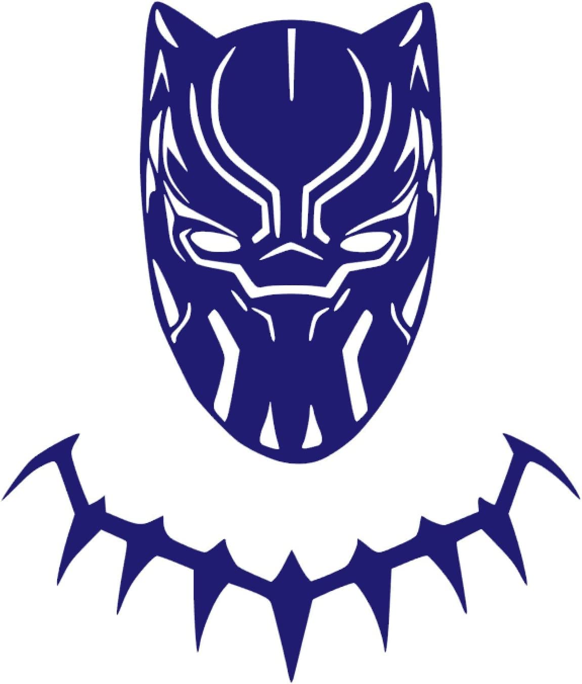 Black Panther Vinyl Sticker Decals (Pack of 2) for Car Bumper Window Laptop Tablet Phone (4" x 3.4", Purple)