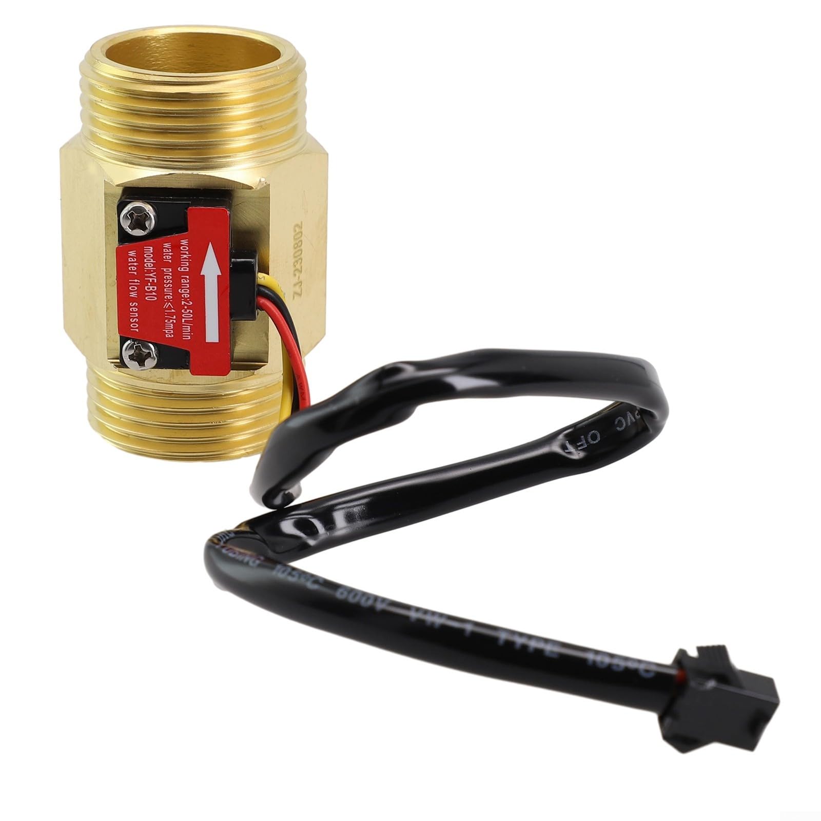 YF B10 G1 Hall-Effekt-Wassersensorschalter, Niederwasserdruckstart, DC 5 V (Meter)