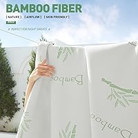 Vista 3 de Protector de colchón refrescante Twin - Funda de colchón de fibra de rayón 100% impermeable y silenciosa (39" x 75") Cama suave, transpirable