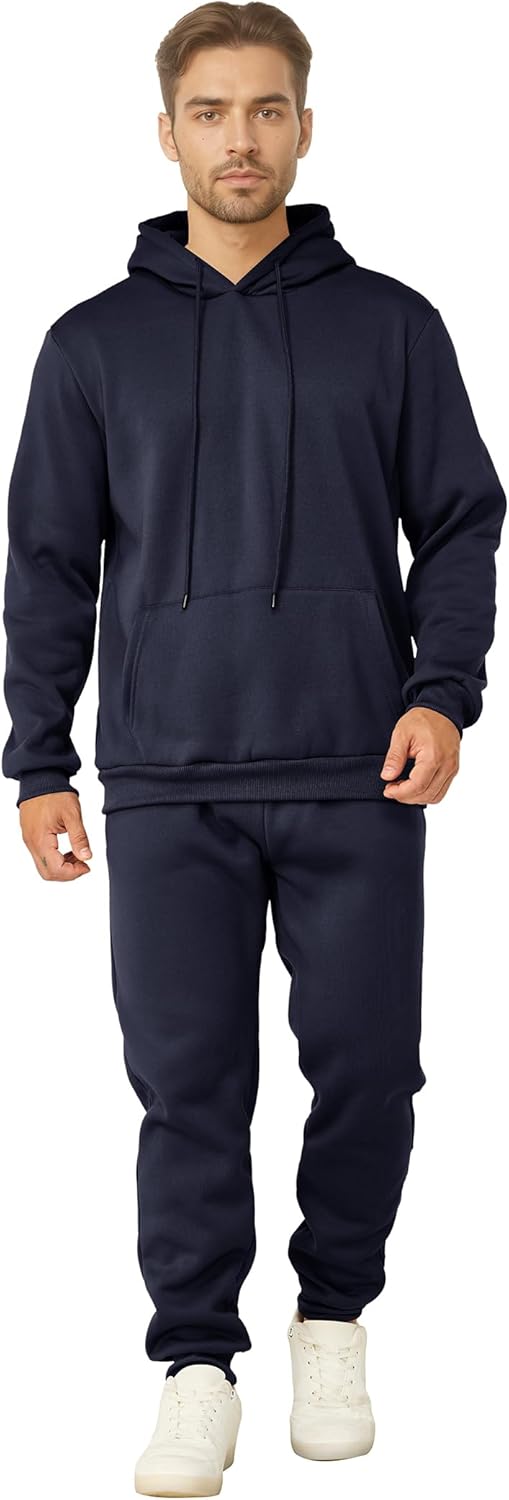 Men's Tracksuits 2 Piece Casual Long Sleeve Sweatsuits Athletic Hoodie and Sweatpants Set Jogging Suit