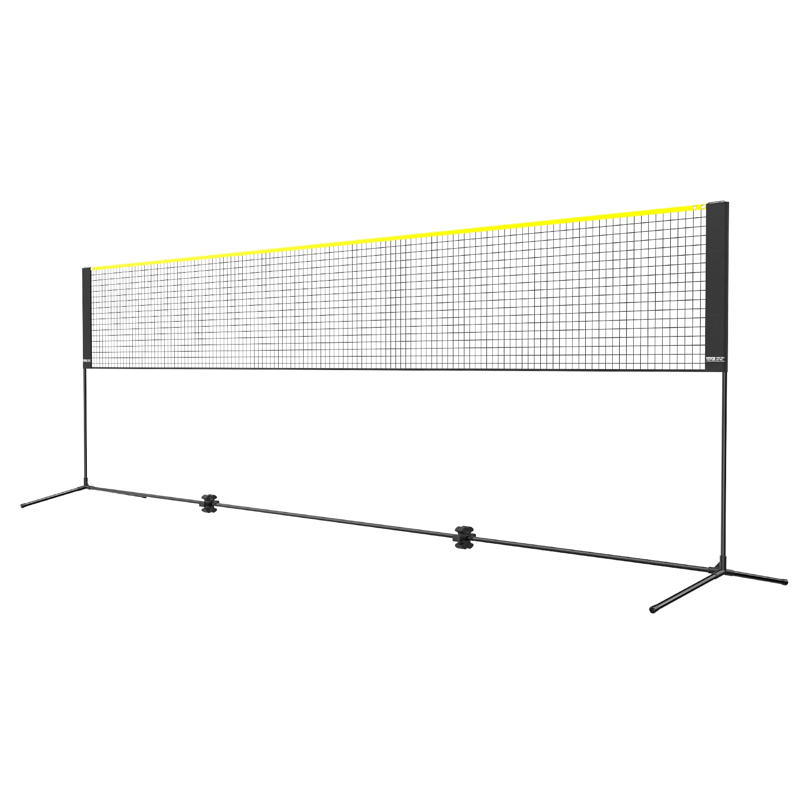 VEVOR Filet de Badminton, 5,1 m, Filet Pliable de Volley-Ball réglable en Hauteur, Filet de Tennis Portable avec poteaux, Support et Sac de Transport, pour Les Jeux intérieur et extérieur de l'enfant