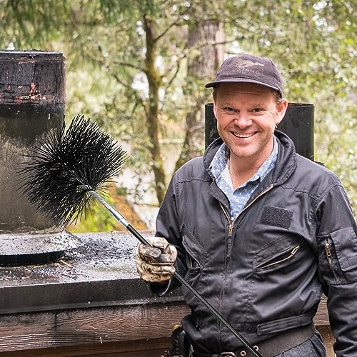 Stanbroil 18-Foot Fiberglass Chimney Rod Kit, 1/4" NPT Fittings, Used with Brush to Clean Debris from Chimney - Image 6