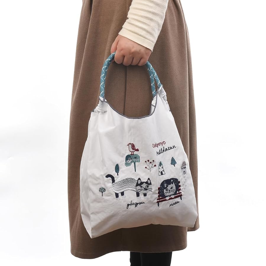 Amazon | [クスグルジャパン] トートバッグ 撥水加工刺繍