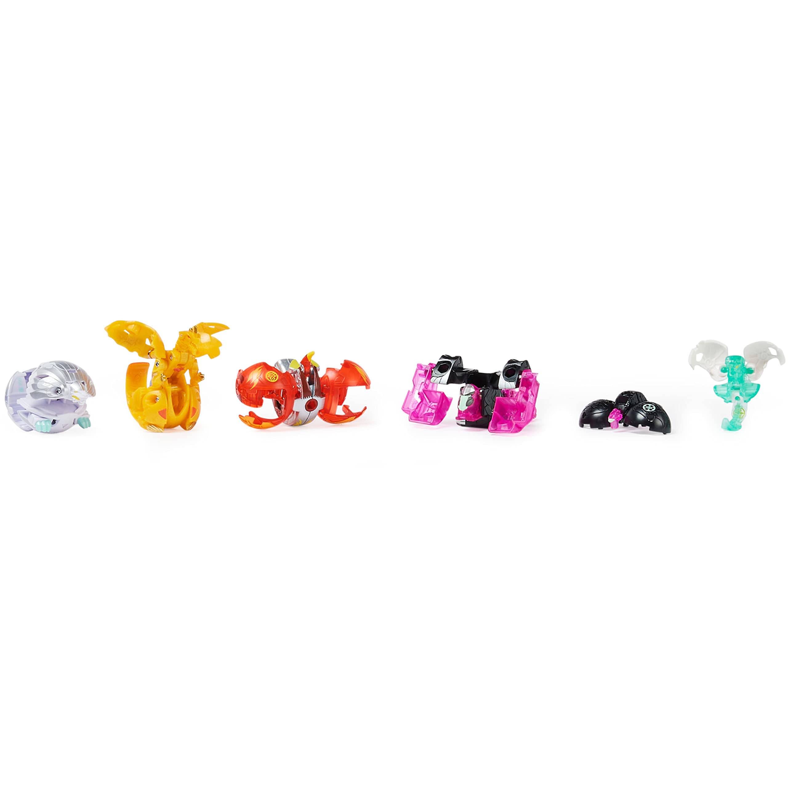 BAKUGAN Evolutions Battle Strike Set 6in1 – 1 Platinum, 2 Basic, 2 Nanogan, 1 Geogan, Carte - 2