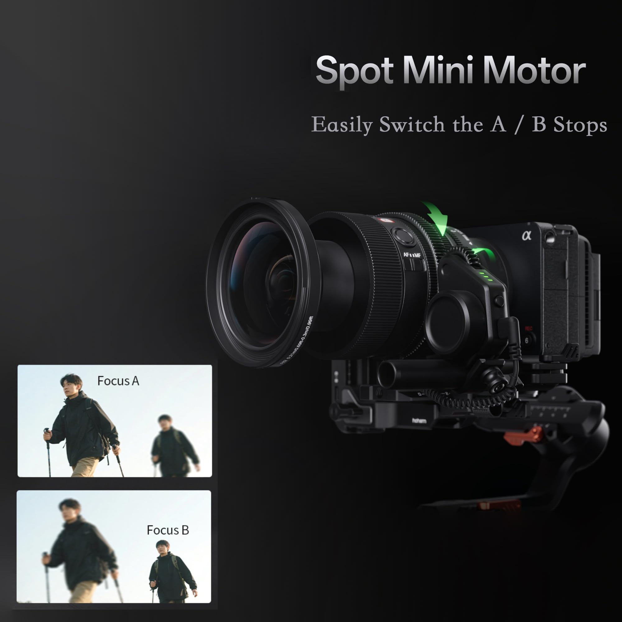 hohem iSteady MT3 Pro Kit Stabilizator kamery Gimbal, z AI Tracker i odłączanym pilotem do transmisji na żywo, dwukierunkowy uchwyt obrotowy, śledź ostrość, szybki pionowy, obciążenie 2,5 kg do