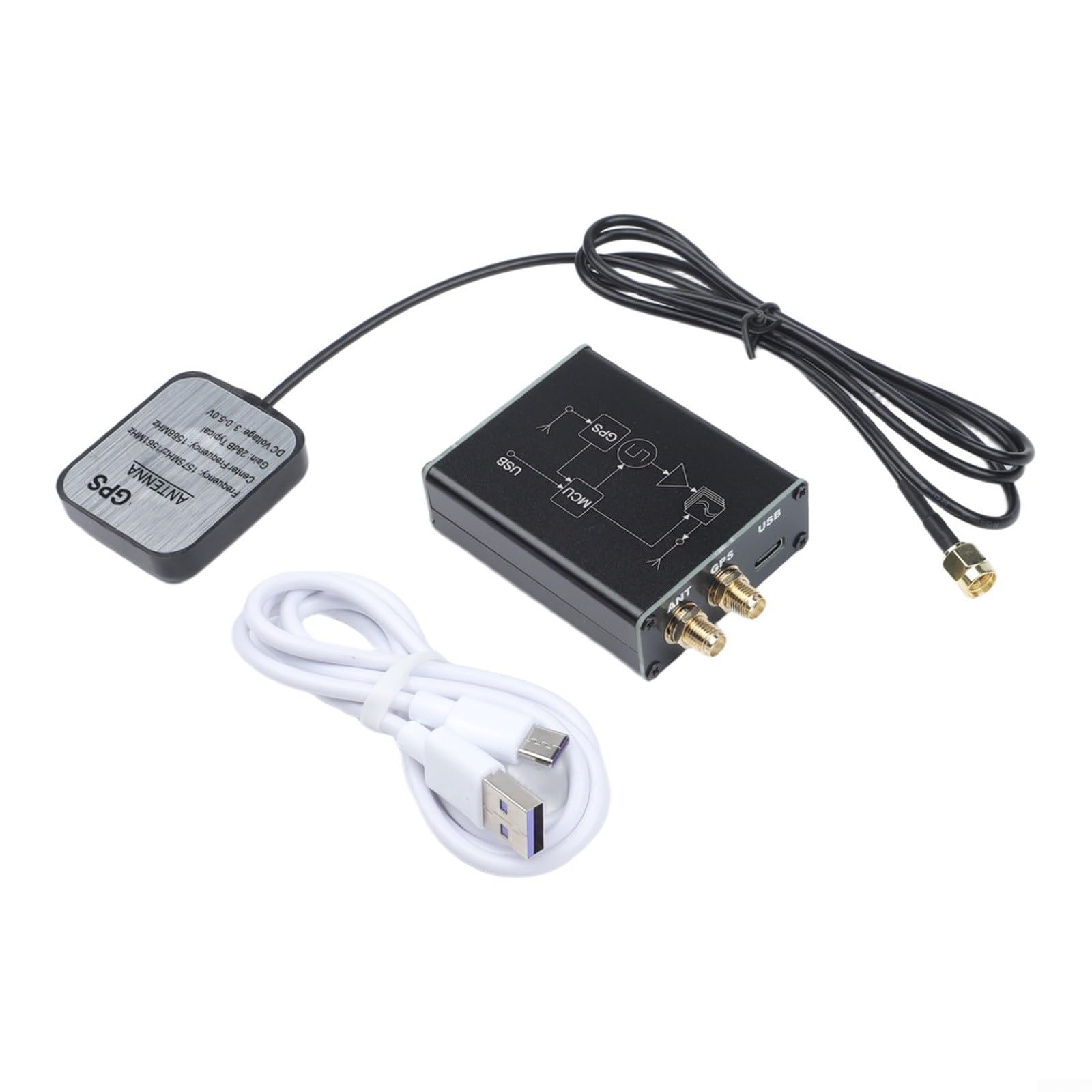 Transmisor SI5351 WSPR con TCXO y GPS para posicionamiento automático QTH, potencia de salida de 23 dBm, rango de frecuencia de 1-30 MHz, conector SMA, alimentación USB 5 V (WSPR BEACON beacon)