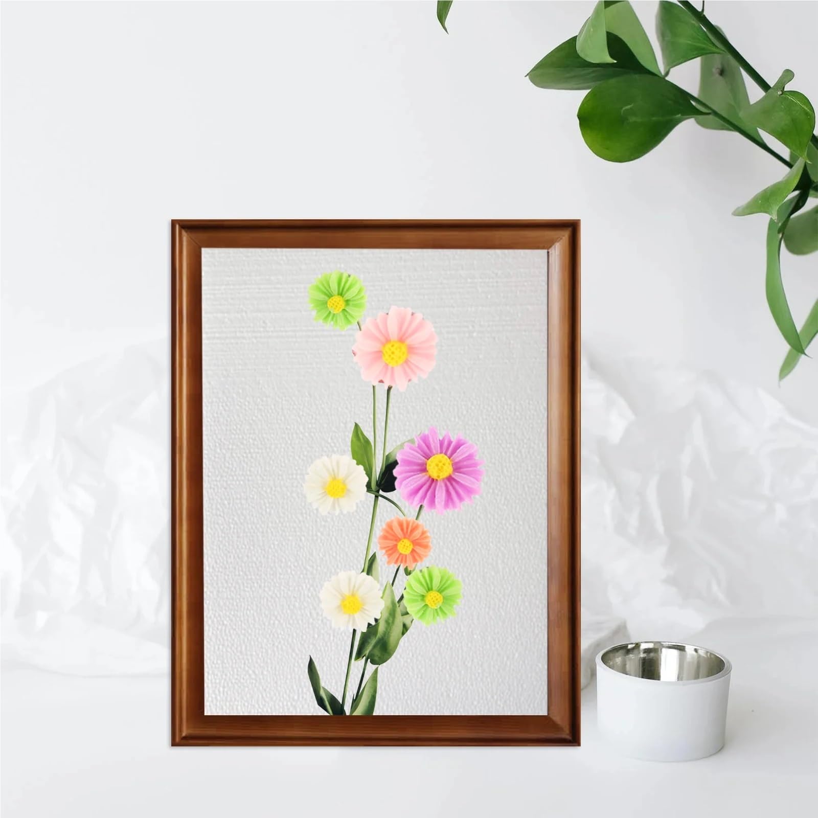 60 chinchetas de margaritas para pared y escritorio, decoración de oficina, delicados, suministros de mapas, uso diario, pizarra blanca para tablón de anuncios, tablero de corcho y mapa