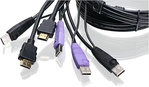 Miniatura 3 de IOGEAR 2-Port USB HDMI Cabled KVM Switch - 1920 x 1200 60Hz - Hotkey or Remote Button Switch - 2.1 Stereo - USB 2.0 Mouse Port Can Be Used As USB