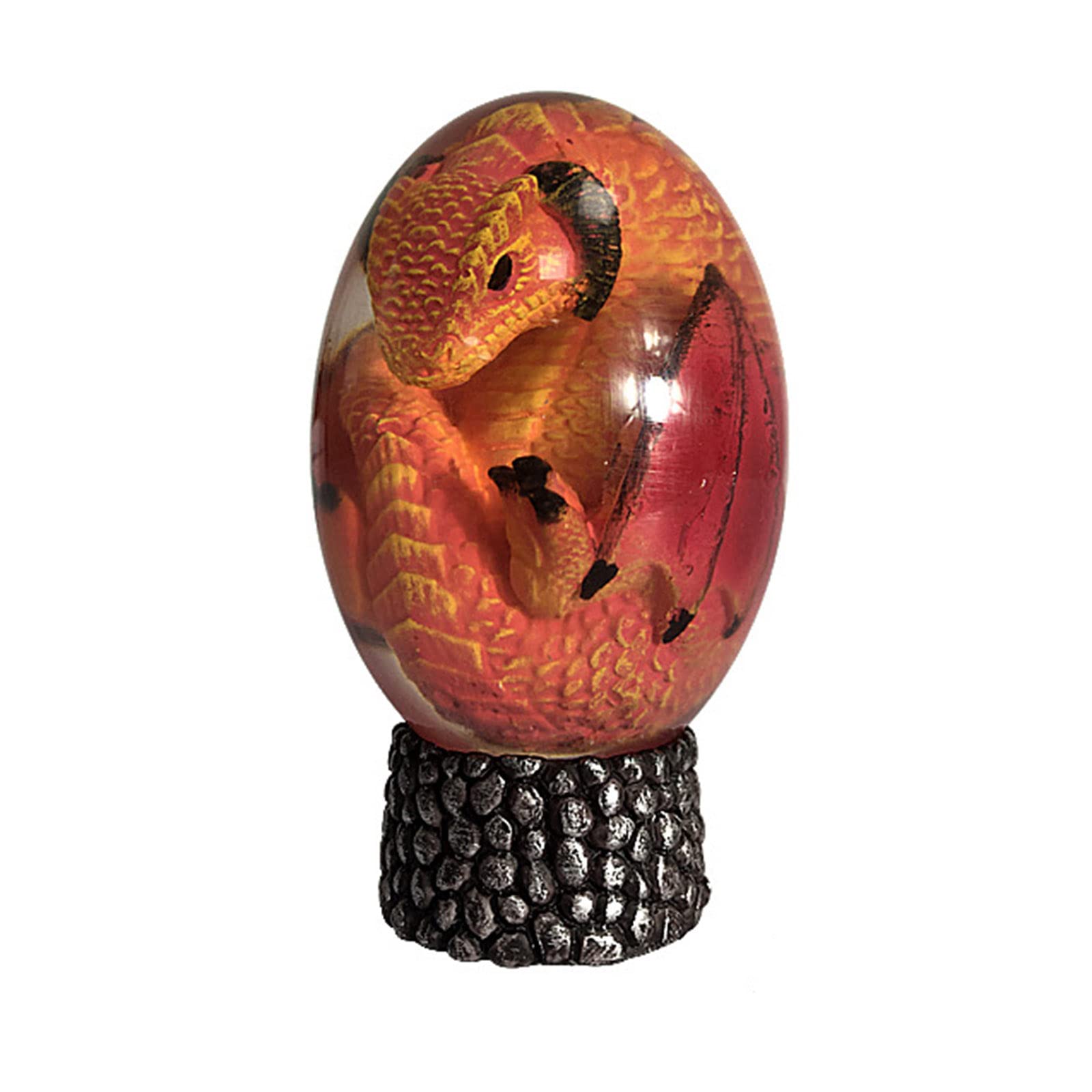 Oeuf de dragon lave cristal pour illuminer votre bureau et sublimer votre décoration