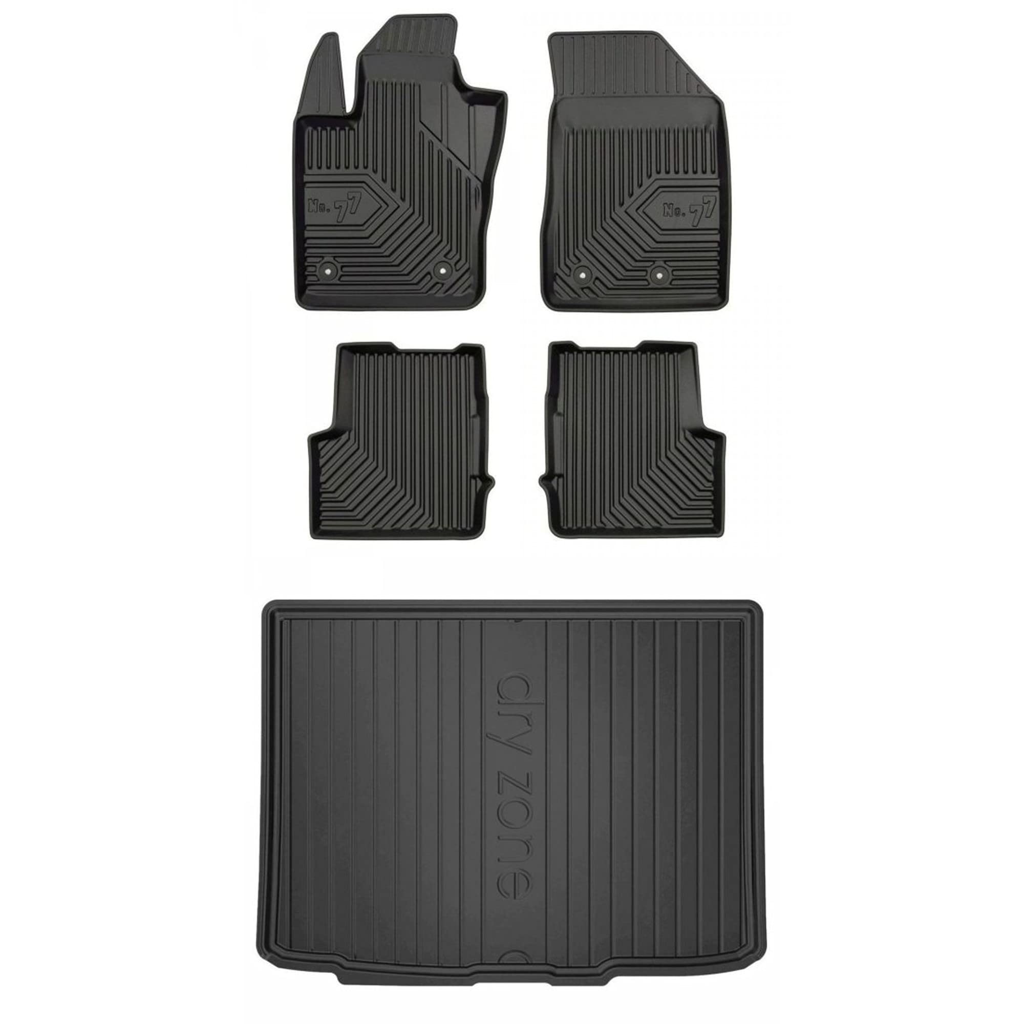 Tappetino Auto Per Fiat 500L 2012-2017 - Lato Guida, Moquette Antiscivolo Con Bordino Nero - Foto 6