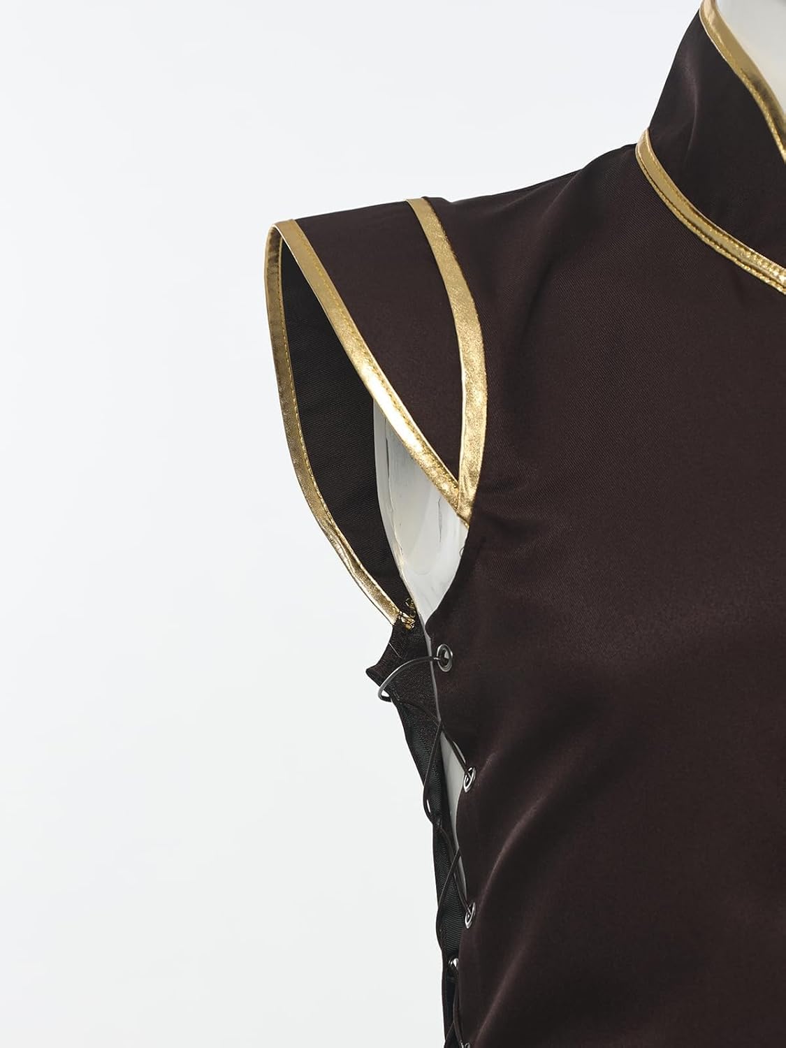 Men’s Medieval Viking Long Vest Renaissance Sleeveless Tunic Tabard Knight Cosplay Costume - Image 6