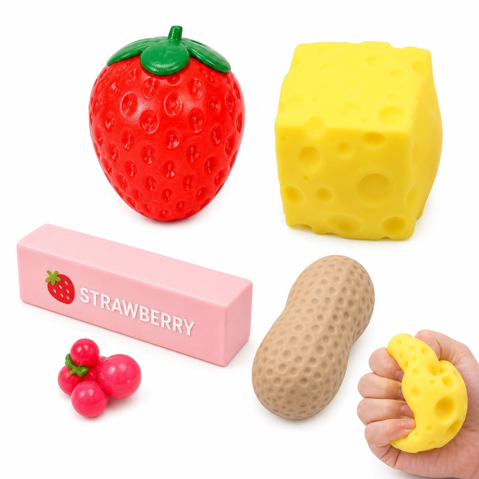 4 PCS Decorative Ornament Set, Assorted Shape Desktop Decorations, Colourful Display Accessories for Home Office Shelf and Adult Collection