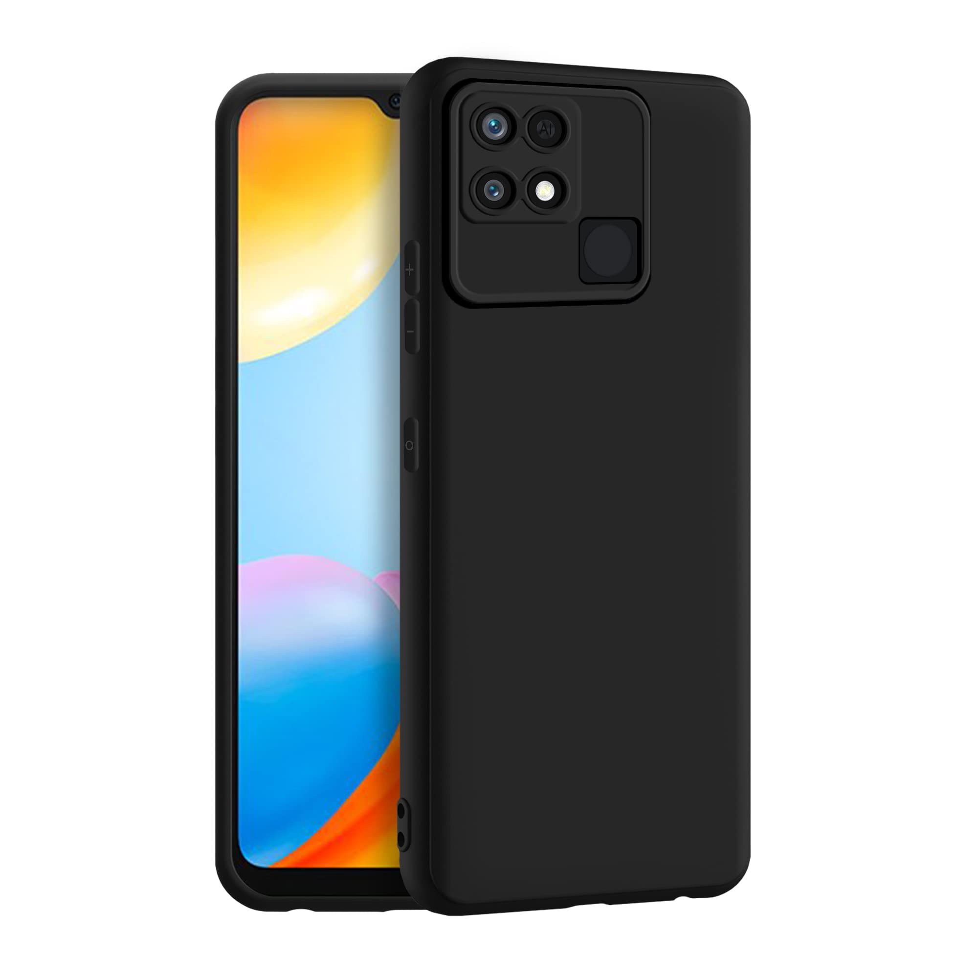 CEDO Redmi 10C / Redmi 10 Power Back Cover | Camera Bump Protection & Ultra Slim | Matte Soft Silicon Shock Proof Rubberised Back Case Cover (Black) (B09ZLHF7SS) Amazon Price History, Amazon Price Tracker