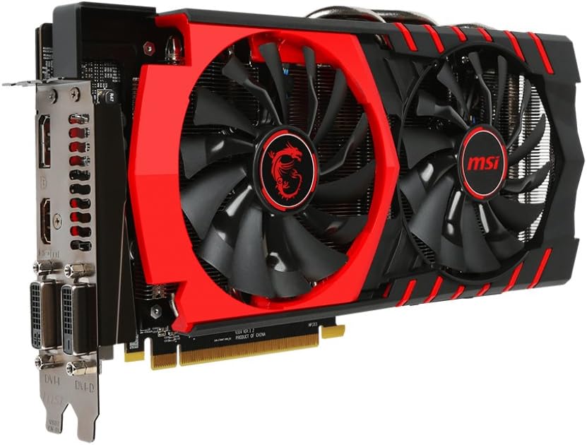 MSI R9 380 Scheda Video, 4GB Gaming, Nero