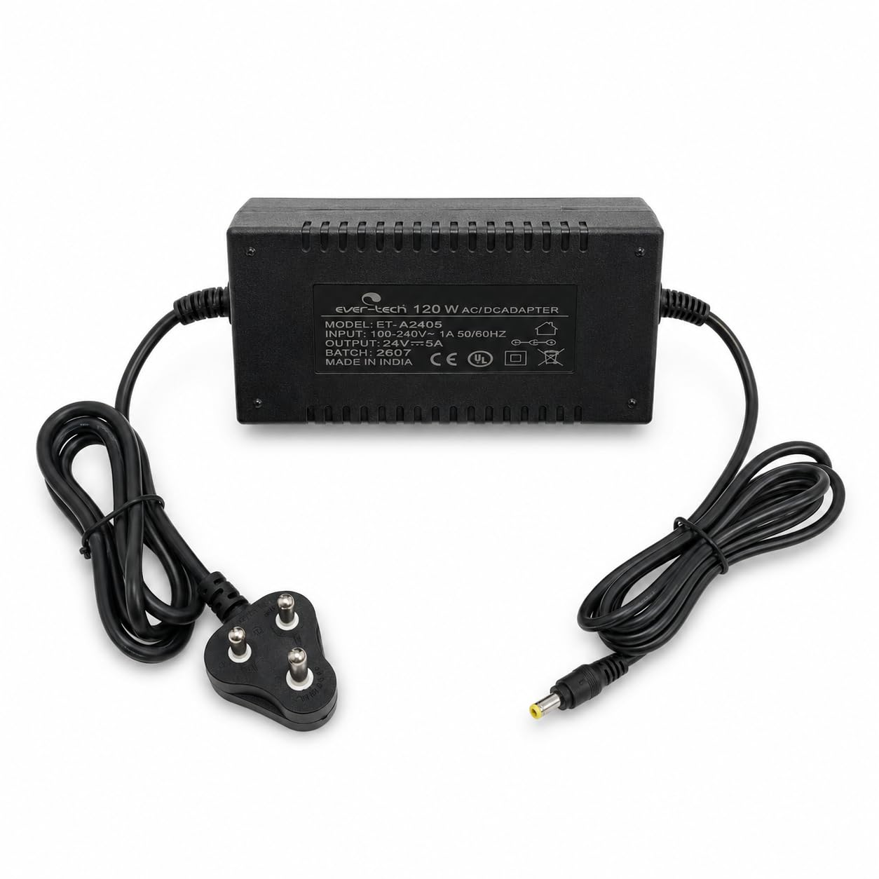 Evertech Thermal Printer Adapter, DC Power Supply for POS Billing Printer, Stable Charging Adapter (5, Amps)-image-40