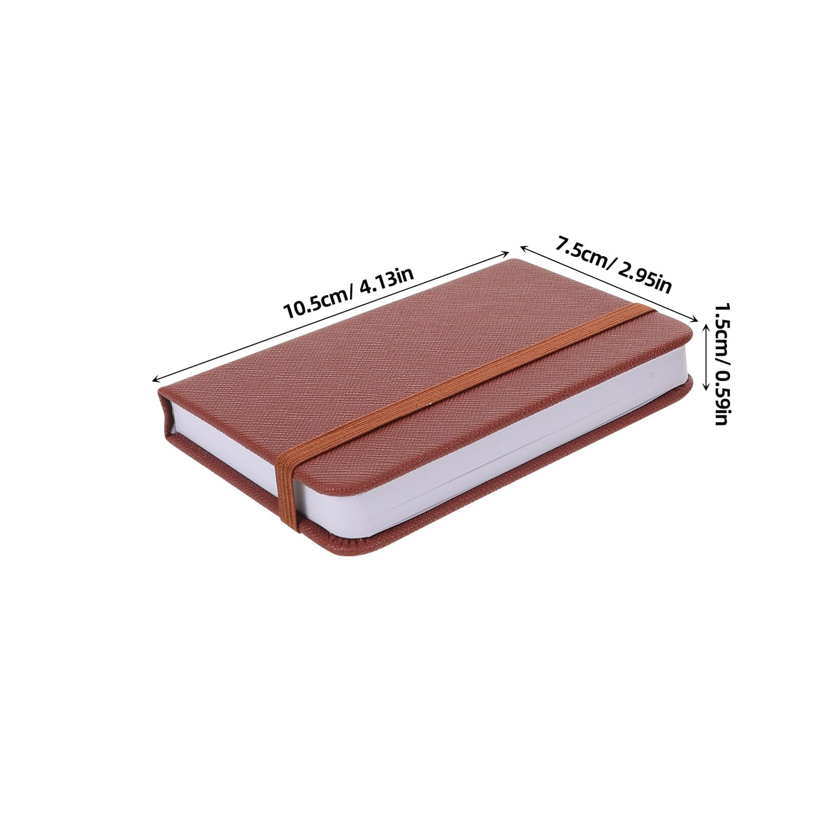 TOPBATHY 10 Stück A7 Kleiner Taschennotizblock aus Pu Leder, Rosa | Liniertes Papier, Glatte Schreibfläche, Minimalistisches Hardcover, Schulanfang Deko