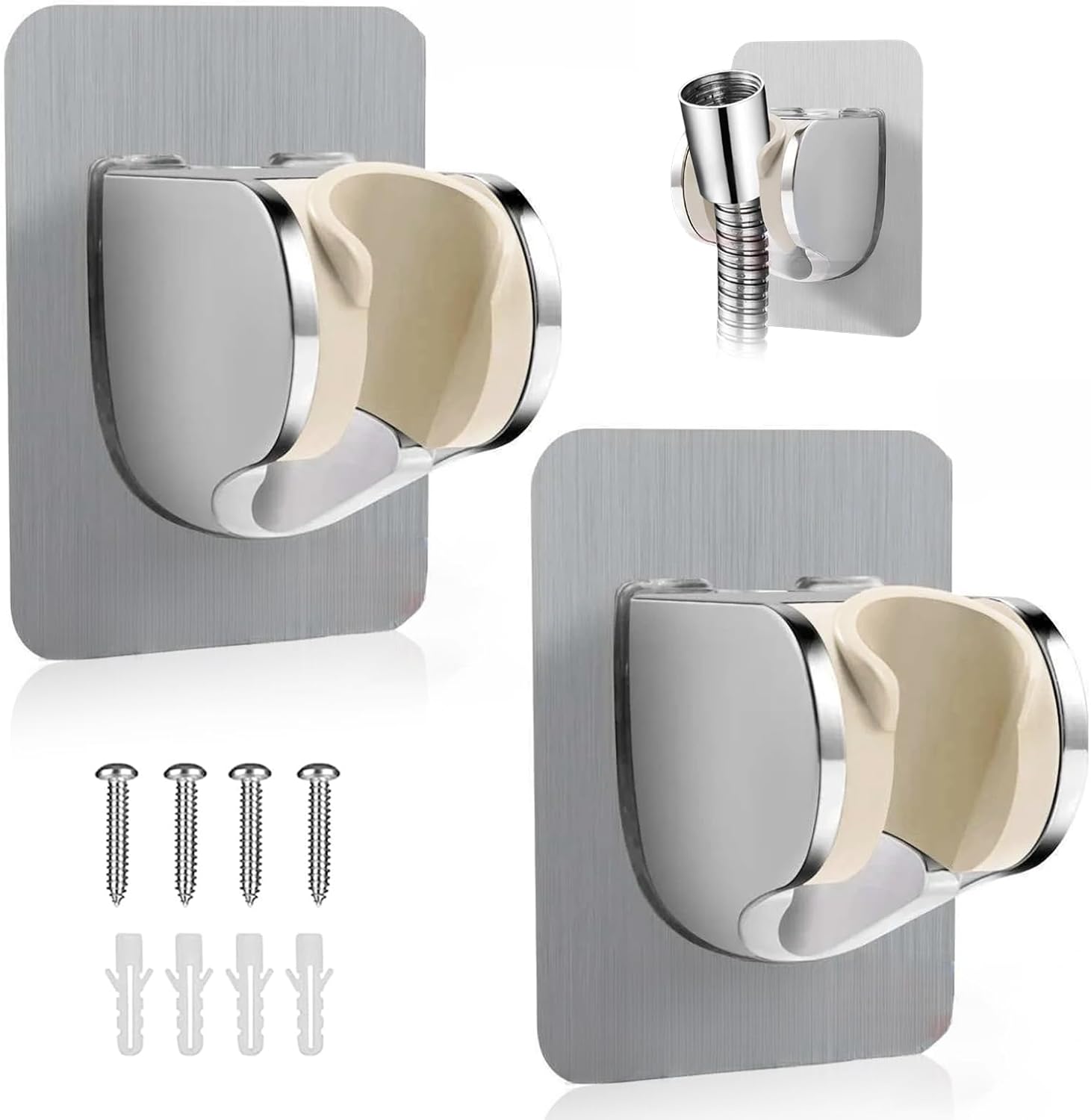 SISITEN Shower Head Holder Wall Mount Handheld Adhesive Bracket for