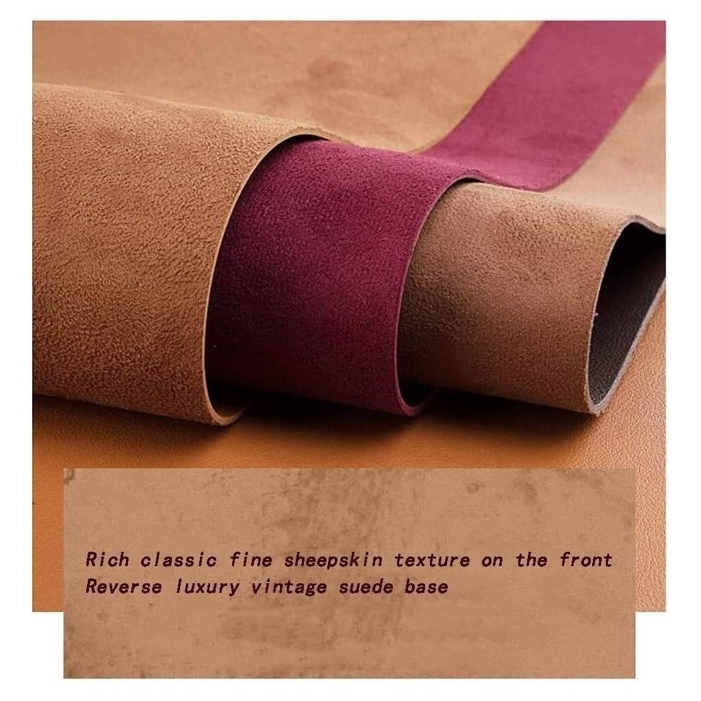 Rotolo di Tessuto in pelle ecopelle, per tappezzeria Vinile resistente, Laboratorio di cucito Hobby Forniture artigianali fatte a mano Materia prima(Creamy-white,1.38X4m)