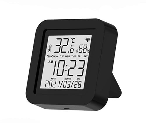 Sensor inteligente de humedad y temperatura WiFi con control remoto IR para automatización del hogar, aire acondicionado, invernadero, control de
