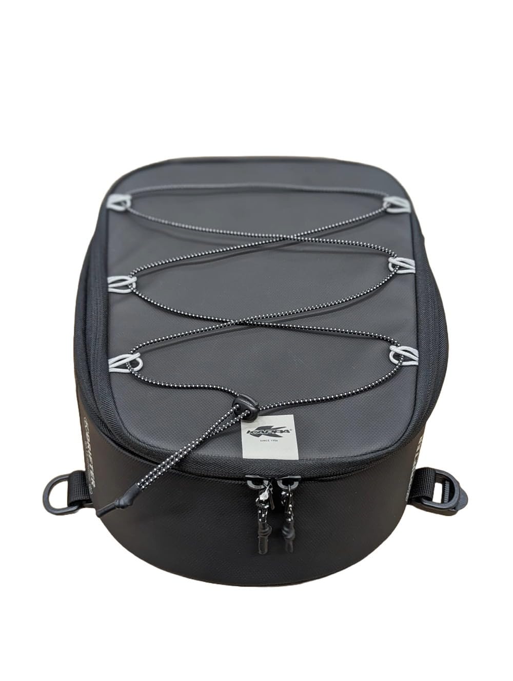 KAPPA Borsa da Sella Moto Posteriore modello Drifter impermeabile 9 litri estensibile con inserti riflettenti, 4 cinghie di fissaggio, tracolla, nera e camo