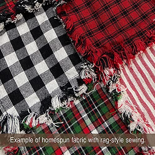 Luxurious White and Black Mini Buffalo Check Cotton Homespun Fabric - Perfect for Crafts and Quilts, Sold by the Yard 4 Luxurious White and Black Mini Buffalo Check Cotton Homespun Fabric - Perfect for Crafts and Quilts, Sold by the Yard - Image 3