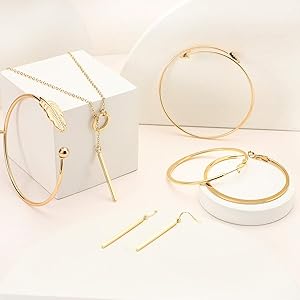 アクセサリー K14 MINI BAR TYPE PENDANT/ EARING SET kosiner 14K Solid Gold Mini Pendant Ear Piercing Stud