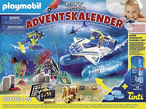 PLAYMOBIL Adventskalender 70776 Badespaß Polizeitaucheinsatz, Ab 4 Jahren – Bild 4