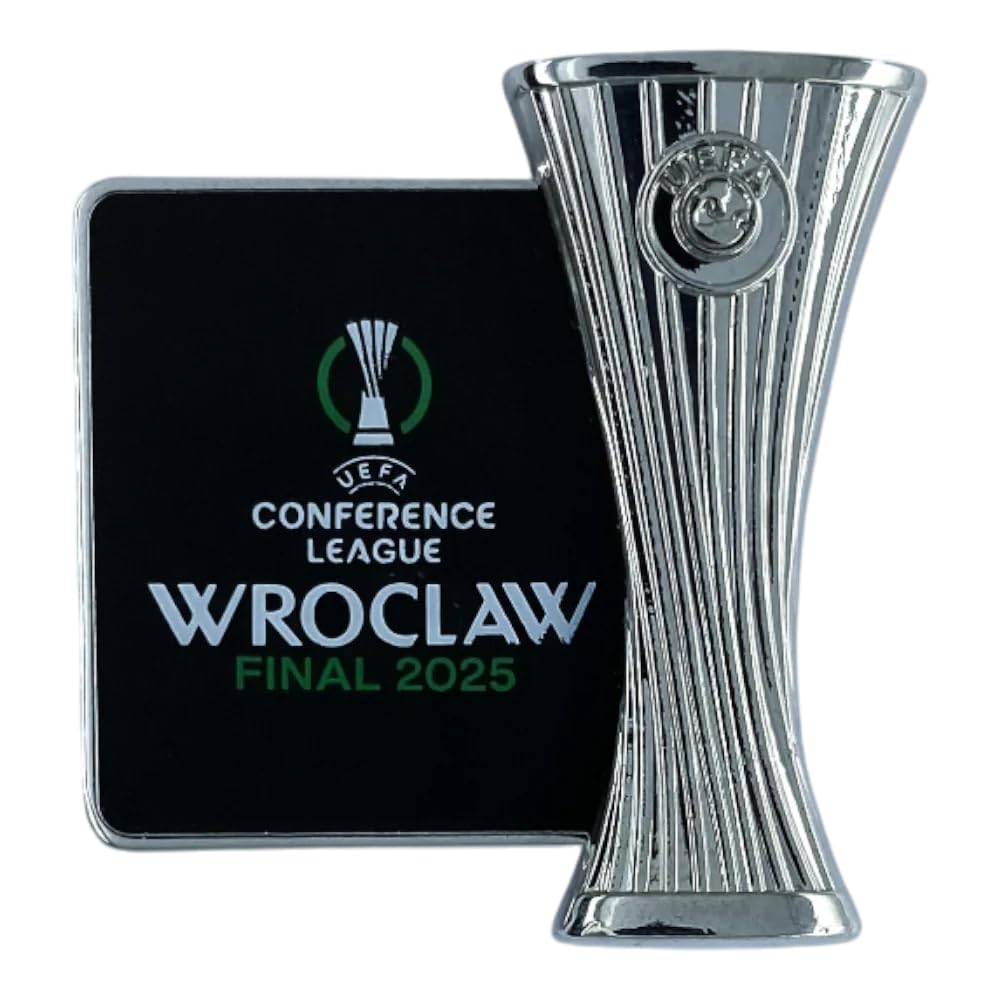 AMBALLCOM UEFA Conference League 2025 Pin Oficial Coleccionista Wroclaw Final Metal Zamak