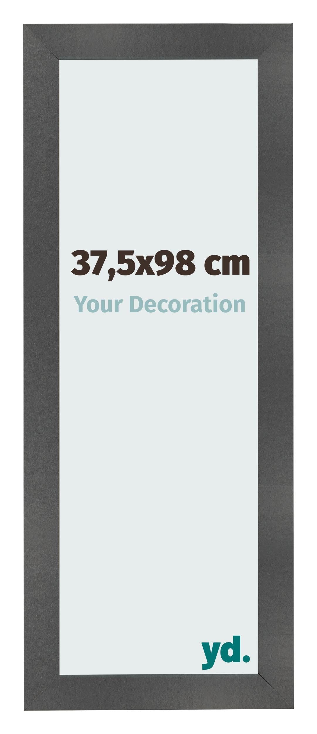Your Decoration - Picture Frame 37,5x98 cm - Black Matte - Decorative Wall Frame in wood with Antireflection - Frame 37,5x98 - Pisa