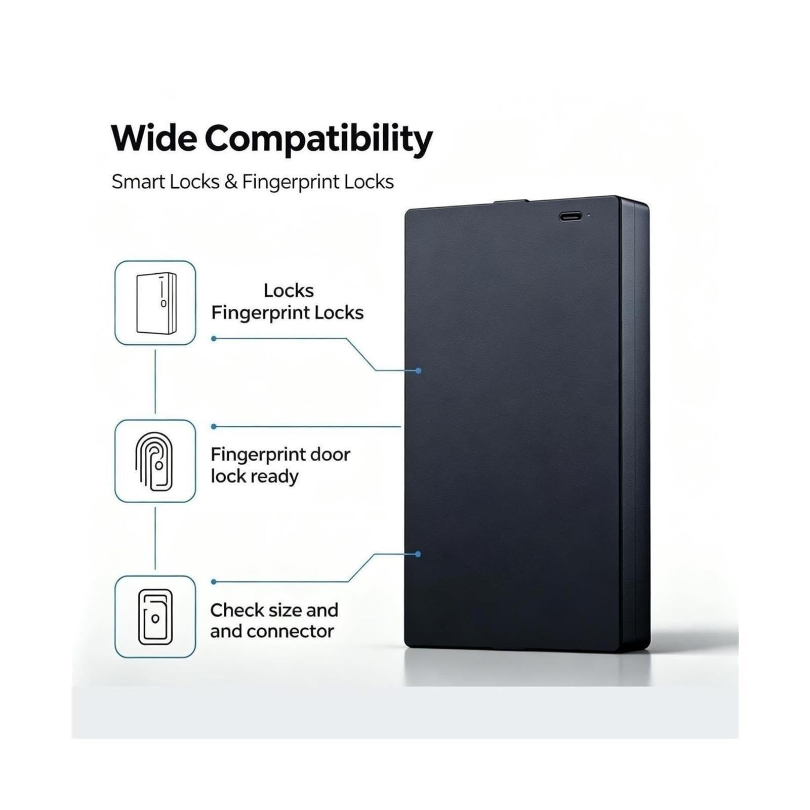 Batteria For Blocco Impronte Digitali Da 5000 MAh, For YC03B