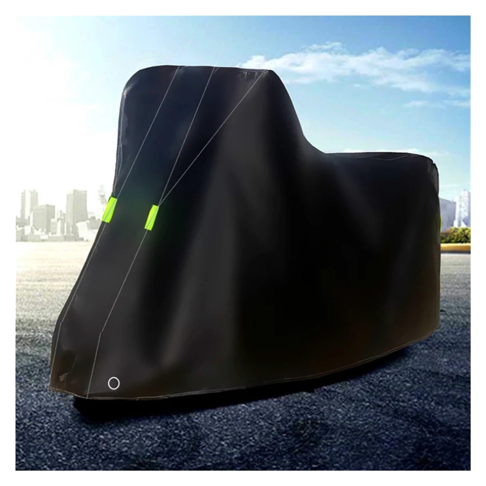 Funda para Moto Scooter para Ropa De Motocicleta Protector Solar Cubierta Tela para Lluvia Pedal Bicicleta Eléctrica Grande General Engrosada(Blue)