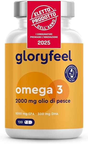 Gloryfeel Omega 3 2000mg Fish Oil Supplement
