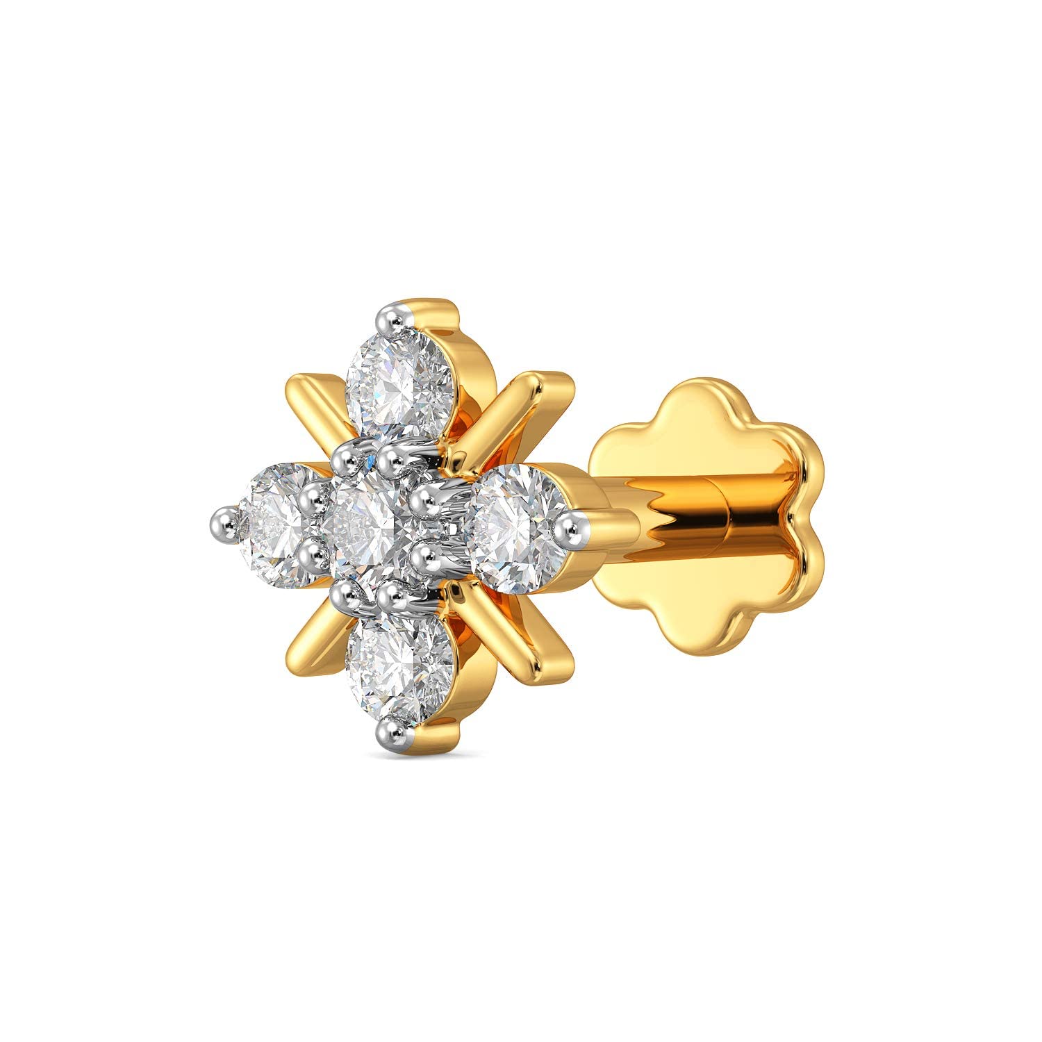 Joyalukkas18k (750) yellow-gold Nose Pin for Women