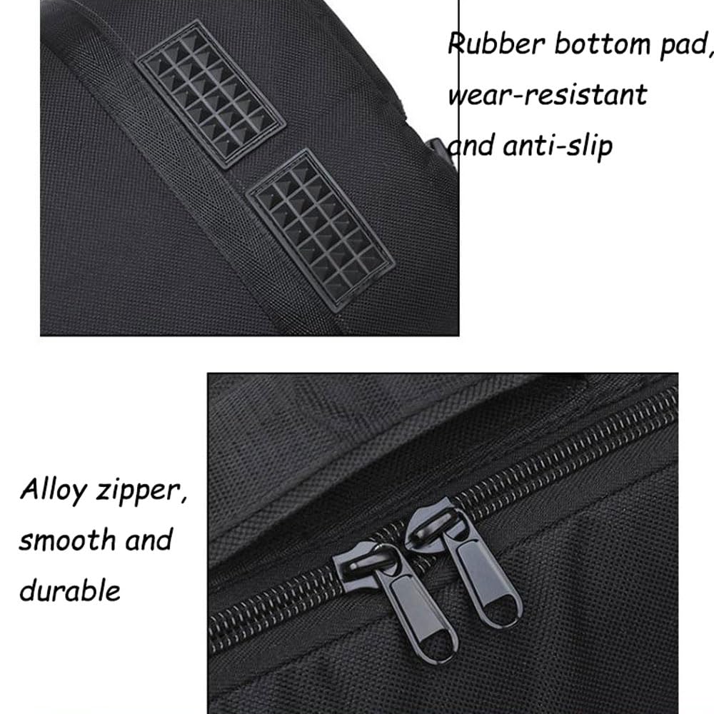 Sac accordéon à Dos en Tissu Oxford pour accordéon Accordéon rembourré Valise Sac à Dos avec Bretelles Sac à Dos pour Accessoires Sac de Transport pour Instrument-Black||80-96 Bass