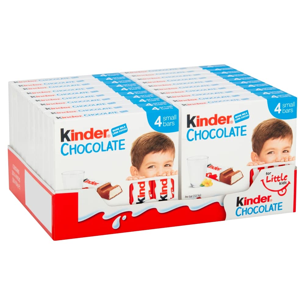 Kinder Little Ones Milk Chocolate Bars, 20 x 50 Grams