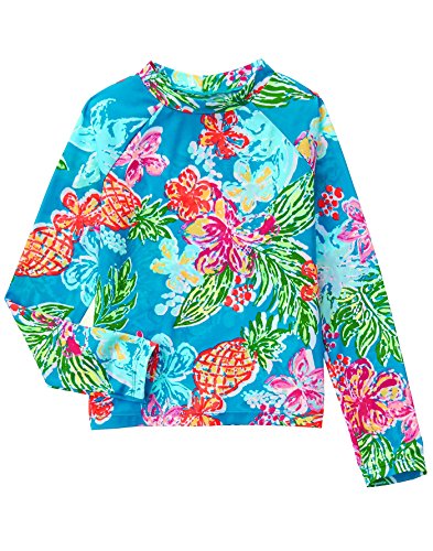 Gymboree Girls' Long Sleeve Pinapple Print Rashguard Top