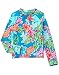 Gymboree Big Girls' Long Sleeve Pinapple Print Rashguard Top