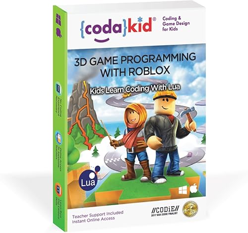 CodaKid Roblox Coding, Award-Winning, Coding for Kids, Ages 9+ with Online Mentoring Assistance, Learn Computer Programming and Code Fun Games with
