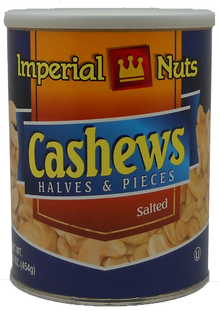 Imperial Nuts Cashew Halves and pieces, 16-Ounce