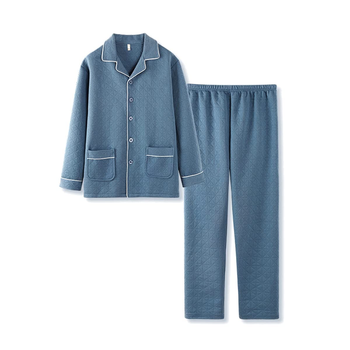 Pyjama Homme Grand Confort pour Éliminer la Chaleur Nocturne en 4XL