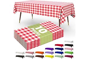 Premium Quality Disposable Plaid Plastic Tablecloths for Parties and Special Occasions