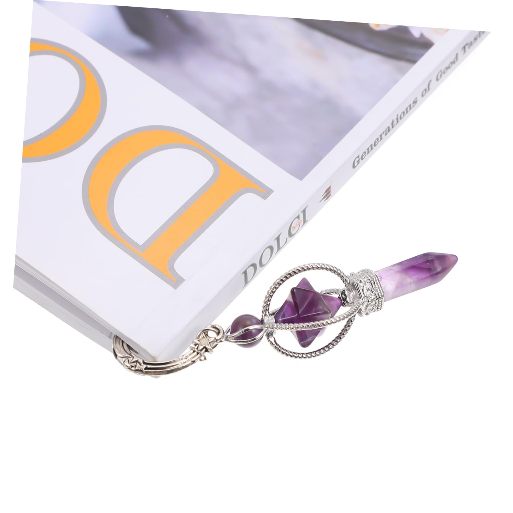 4stücke Rotierendes -lesezeichen Für Buchliebhaber Dekoratives Lesezeichen Mit Amethyst Für Studenten Und