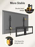 Montage Dream support mural pour téléviseurs de 37 à 75 po, support de télévision inclinable profil bas jusqu'à VESA 600x400mm et 132 LBS de charge, s'adapte aux montants de 16 po, 18 po, 24 po, facile pour le centrage de la télévision et gain de place MD2268-LK