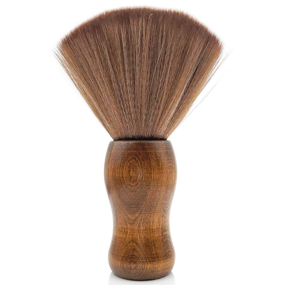 SUNBIRD Large Barber Neck Duster Brush，Neck Brush For Hair Stylist Nylon Brushes & For Beard And Hair Cleaning，Home Salon Barber Tool (S62)