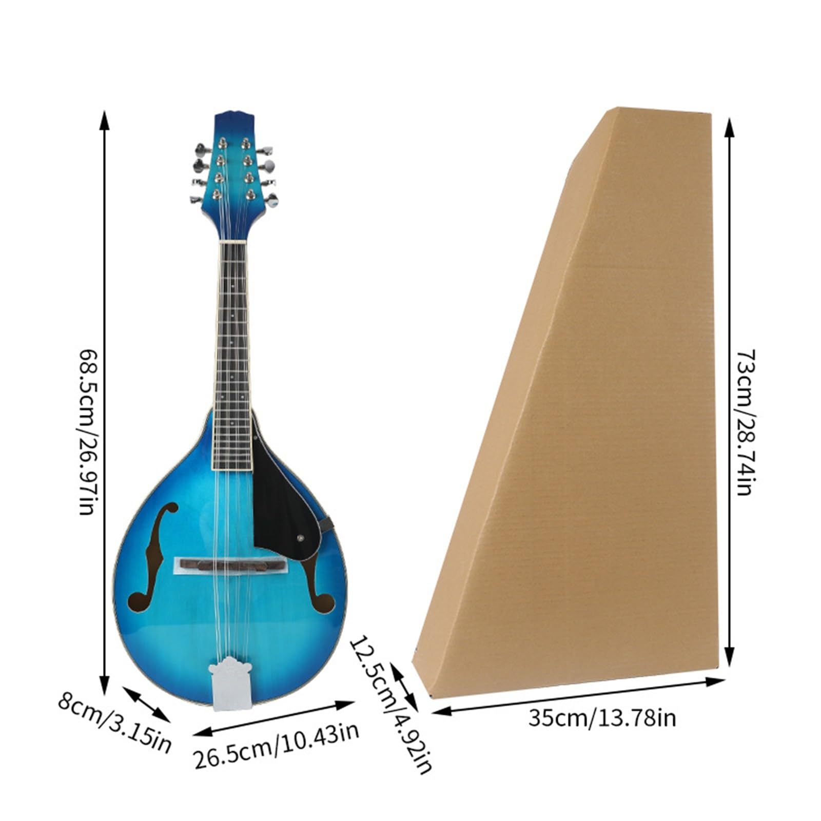 Mandoline Adulte Mandoline Un Instrument À Huit Cordes Adapté Aux Adultes Et Débutants Est Durable(3)