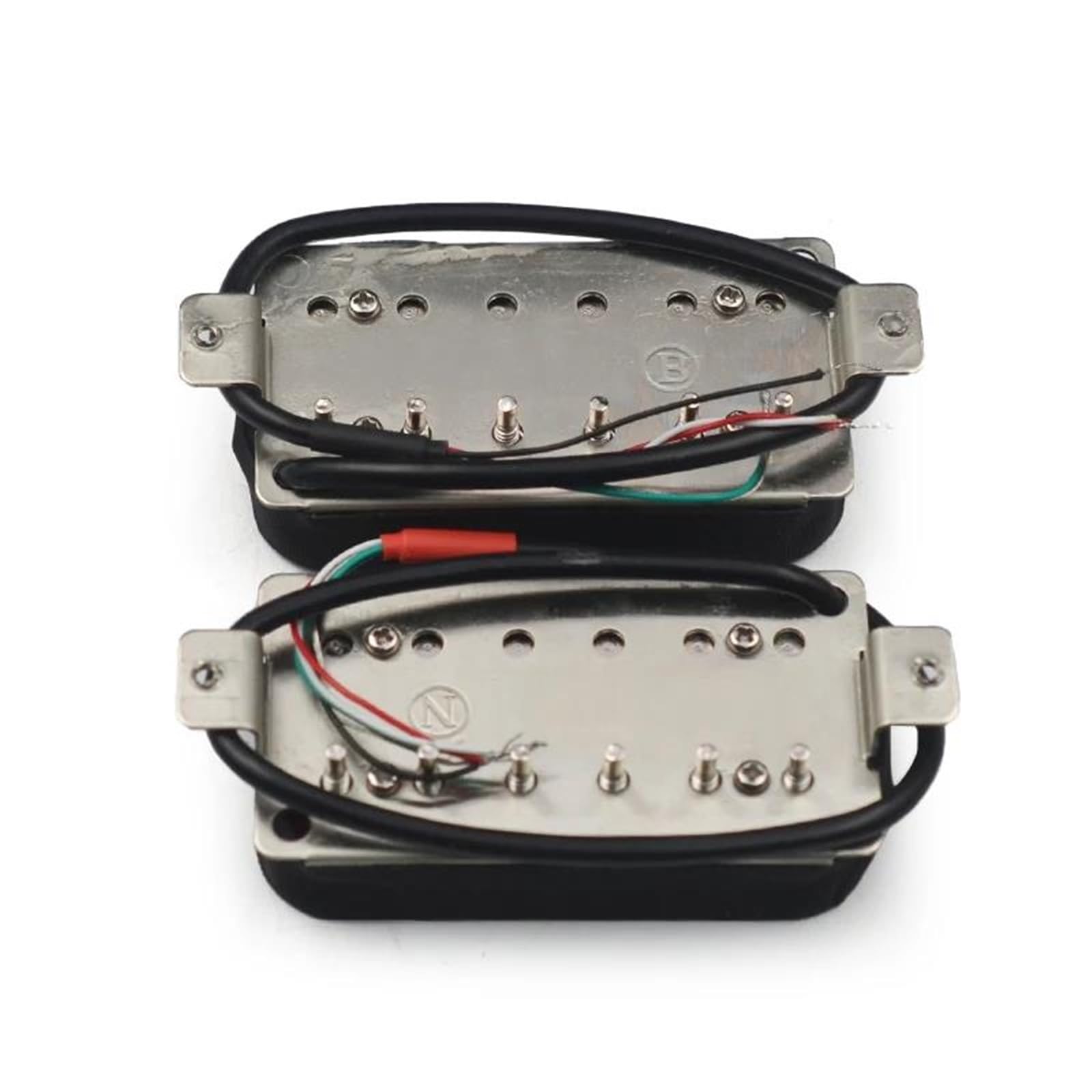 Professioneller E-Gitarren-Tonabnehmer Alnico 5 E-Gitarren-Tonabnehmer | Humbucker Double Coil Pickup Alnico V Gitarrenteile Rot(Neck and Bridge)