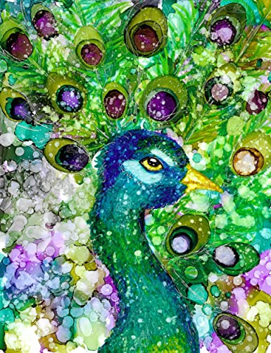 DIAMOND ART CLUB Mr. Peacock Diamond Painting Kit, Fun DIY