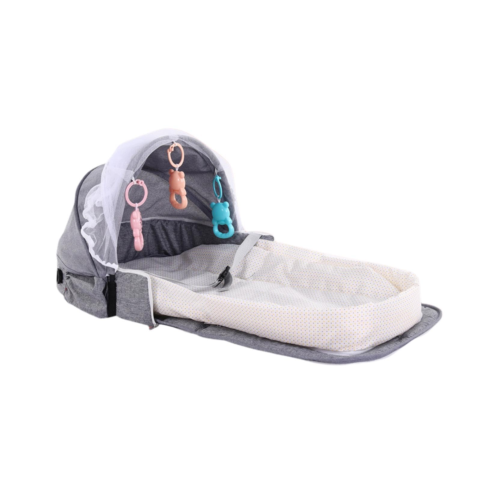 Lit de Voyage pour, Module de Voyage pour | Lit de cododo Anti-Pression pour - Lit de Voyage Respirant, Berceau pour, lit de cododo, Sac de Transport, couffin